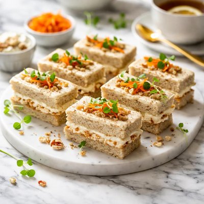 Image of Carrot Cake Tea Sandwiches