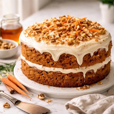 Image of Carrot Cake with Maple Cream Cheese Icing