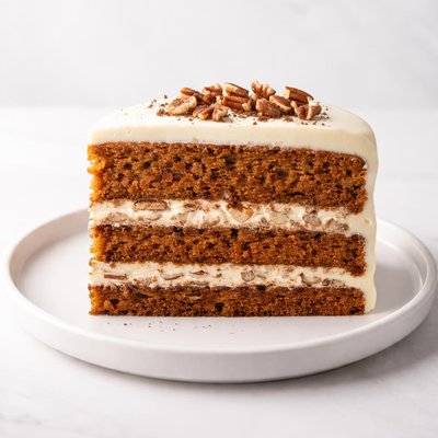Image of Carrot Cake with Pecan Cream Filling and Cream Cheese Icing