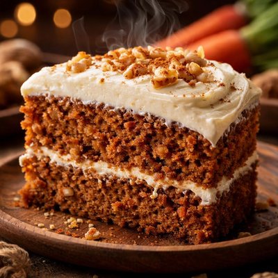 Image of Carrot Cake with White Chocolate Cream Cheese Frosting