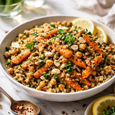 Image of Carrot Chickpea and Quinoa Melange