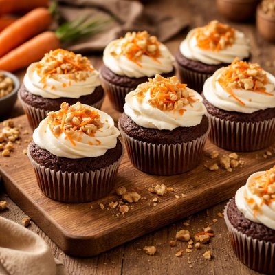 Image of Carrot Chocolate Cupcakes
