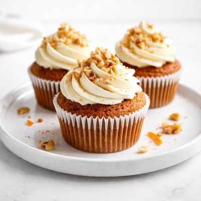 Image of Carrot Cupcakes with Maple Cream Cheese Frosting