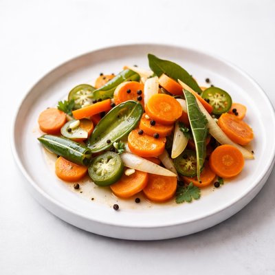Image of Carrot Escabeche Mexican Pickled Carrots and Chilis