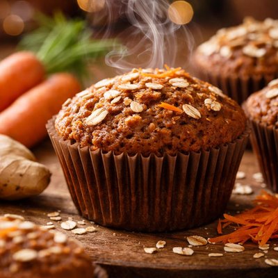 Image of Carrot Ginger Bran Muffins