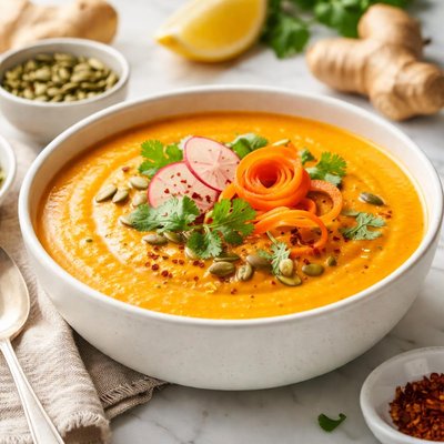 Image of Carrot Ginger Soup for a Raw Diet