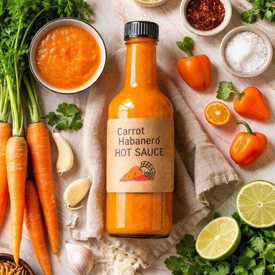 Image of Carrot Habanero Hot Sauce