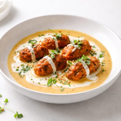 Image of Carrot Koftas in Creamy Dreamy Yummy Float