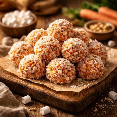Image of Carrot Marshmallow Balls