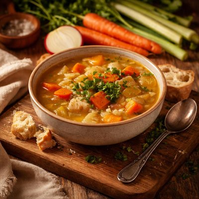 Image of Carrot Onion and Celery Soup by Me