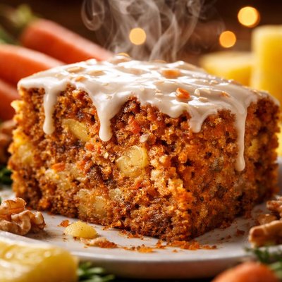 Image of Carrot Pineapple Cake with Buttermilk Glaze