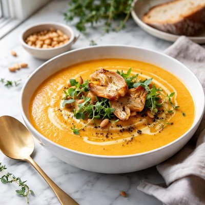 Image of Carrot Potato and Jerusalem Artichoke Soup