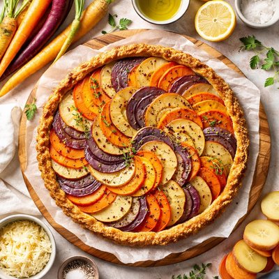 Image of Carrot Potato Tarte Flourless