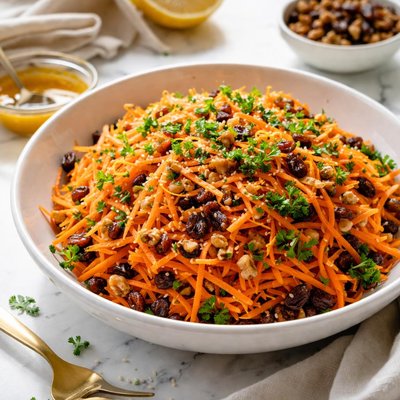 Image of Carrot Raisin Salad with Lemon Dressing
