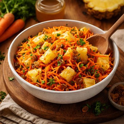 Image of Carrot Salad with Pineapple No Mayo