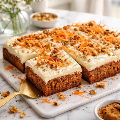 Image of Carrot Sheet Cake with Frosting