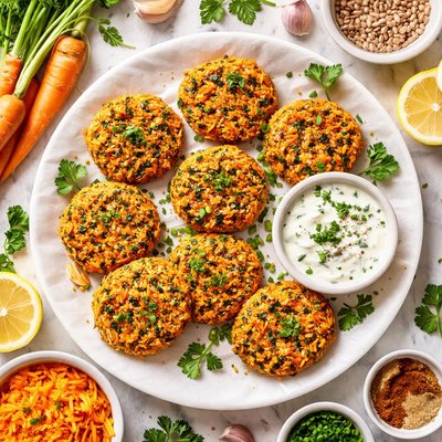 Image of Carrot Sunflower Seed Patties