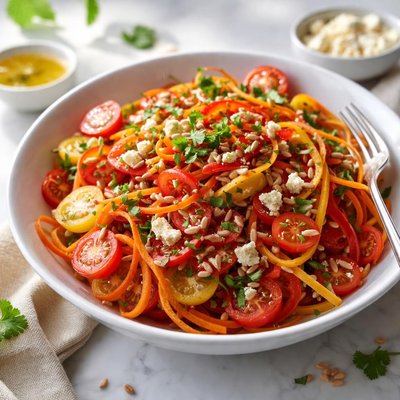 Image of Carrot Tomato and Pepper Salad