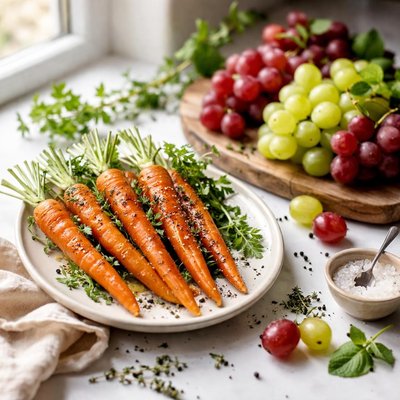 Image of Carrots and Grapes