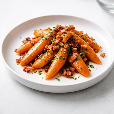 Image of Carrots Cooked with Bacon Carottes Au Lard