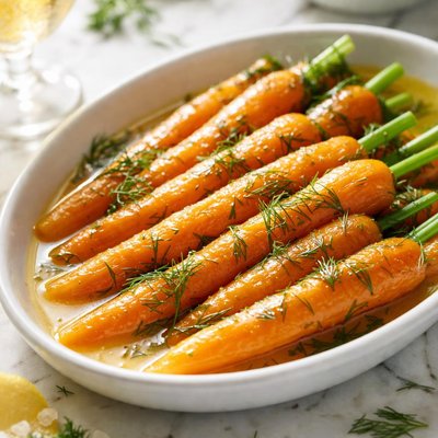 Image of Carrots in Champagne and Dill