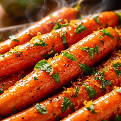 Image of Carrots in Orange Basil Butter