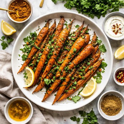 Image of Carrots with Curry and Cilantro