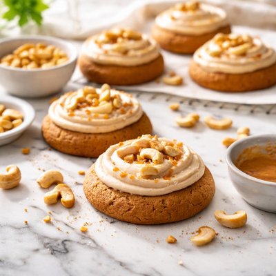 Image of Cashew Cookies with Burned Butter Frosting