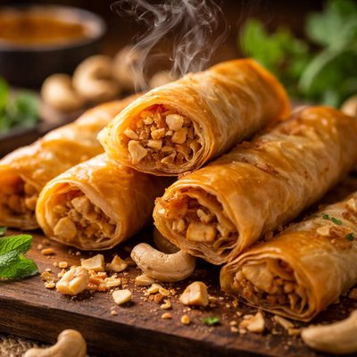 Image of Cashew Filled Phyllo Cigars