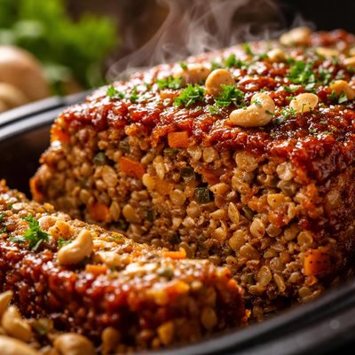 Image of Cashew Lentil Loaf for the Crock Pot