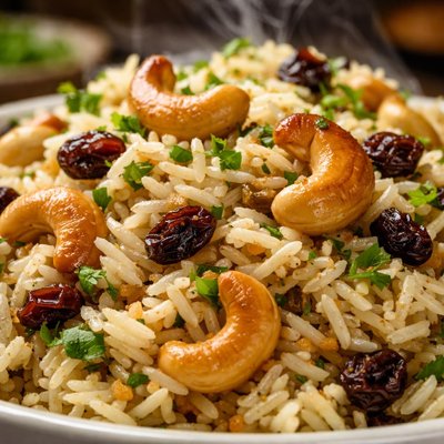 Image of Cashew Raisin Rice Pilaf