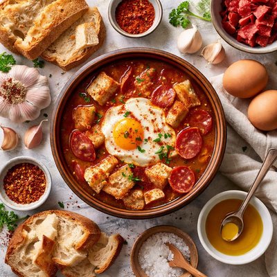 Image of Castilian Garlic Soup Sopa De Ajo