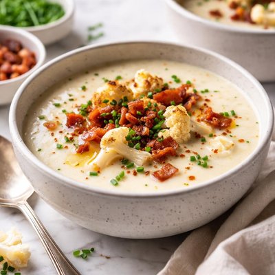 Image of Cauliflower and Bacon Soup