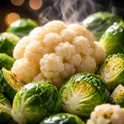 Image of Cauliflower and Brussels Sprouts