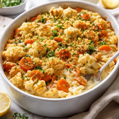 Image of Cauliflower and Carrot Gratin