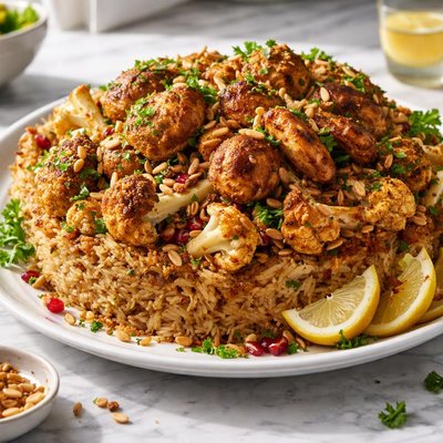 Image of Cauliflower and Chicken Makloubeh
