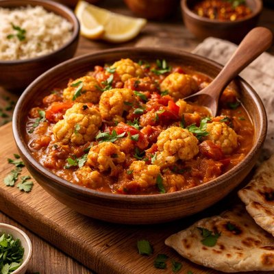 Image of Cauliflower and Tomato Curry
