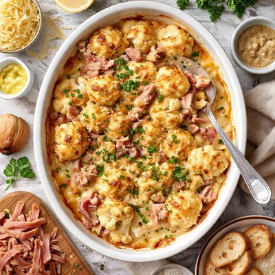 Image of Cauliflower Cheese with Ham Hock