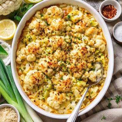 Image of Cauliflower Cheese with Leek Bake