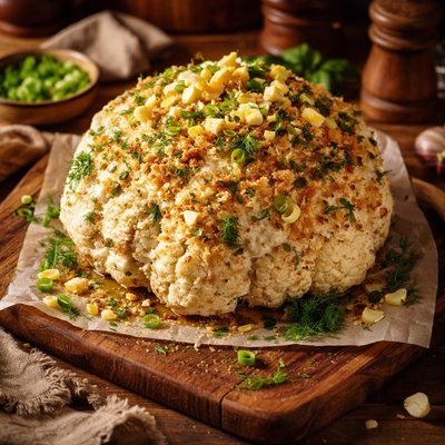 Image of Cauliflower in a Coat Dressed