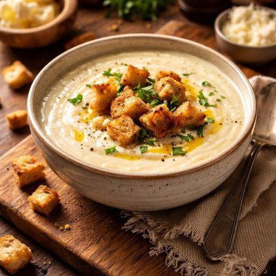 Image of Cauliflower Soup with Croutons Ww