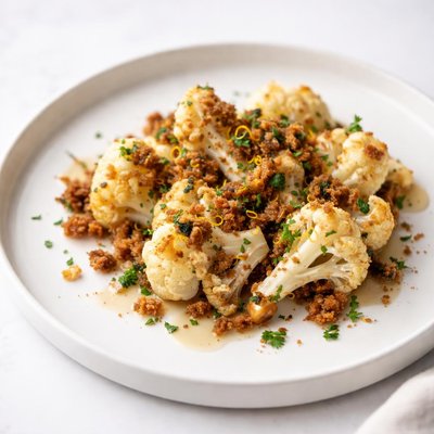 Image of Cauliflower with Brown Butter Crispy Crumbs