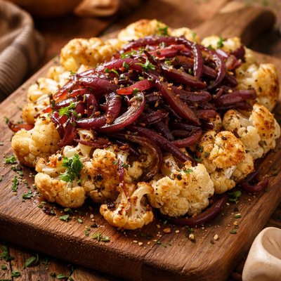 Image of Cauliflower with Caramelized Red Onions