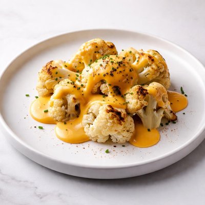Image of Cauliflower with Cheddar Cheese Sauce