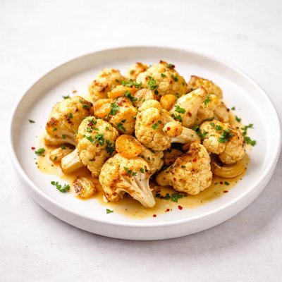Image of Cauliflower with Garlic Sauce Coliflor Al Ajaceite