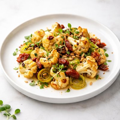 Image of Cauliflower with Leeks and Sun Dried Tomatoes