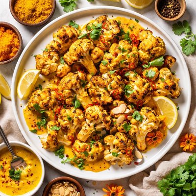 Image of Cauliflower with Marigold Sauce