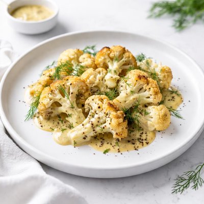 Image of Cauliflower with Mustard Sauce Dill