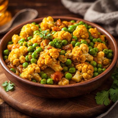 Image of Cauliflower with Peas