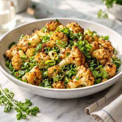 Image of Cauliflower with Scallions